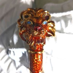 KJL Lion Clamper Bangle Bracelet